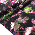 flower sublimation printed single brushed polyester 4 way stretch sports fabric